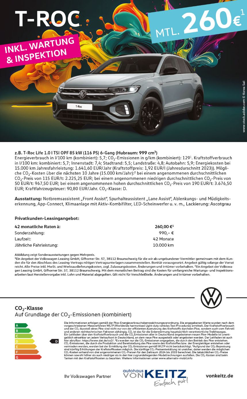 Privat VW T-Roc Life 08.05.