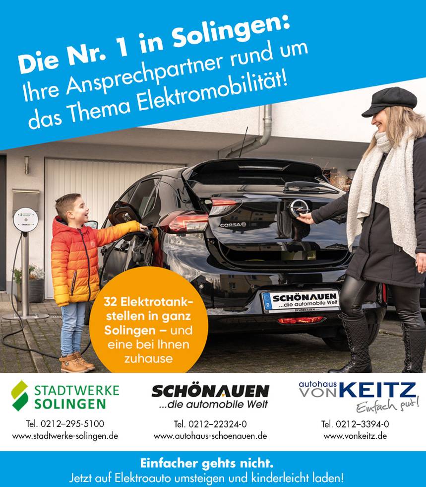 Die TOP-Kooperation in Solingen: Autohaus Schönauen / Autohaus von Keitz / Stadtwerke Solingen