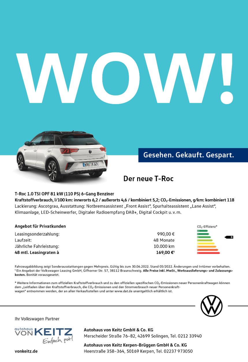 Privat VW  Der neue T-Roc Benziner