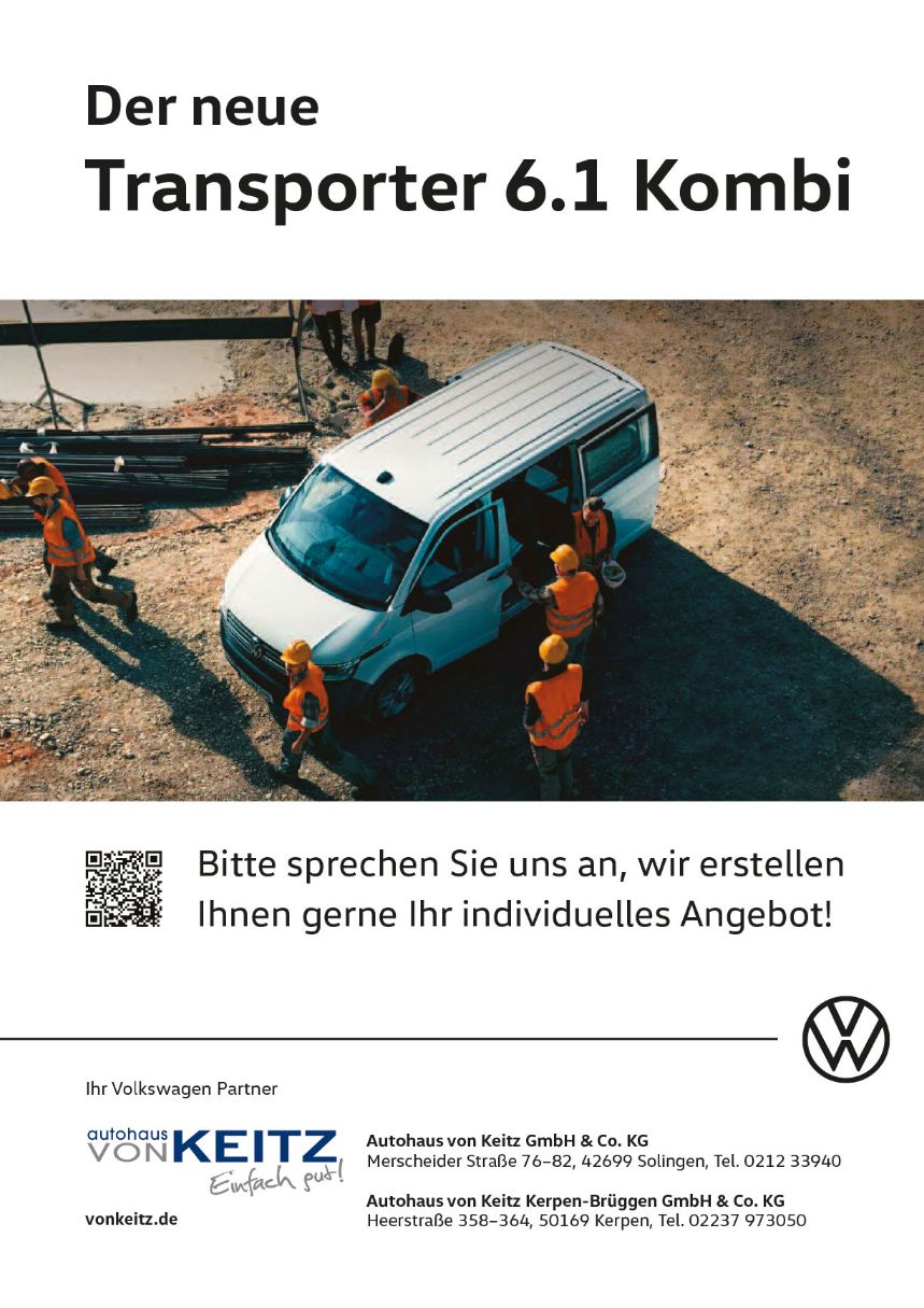 VW        Der neue Transporter 6.1 Kombi