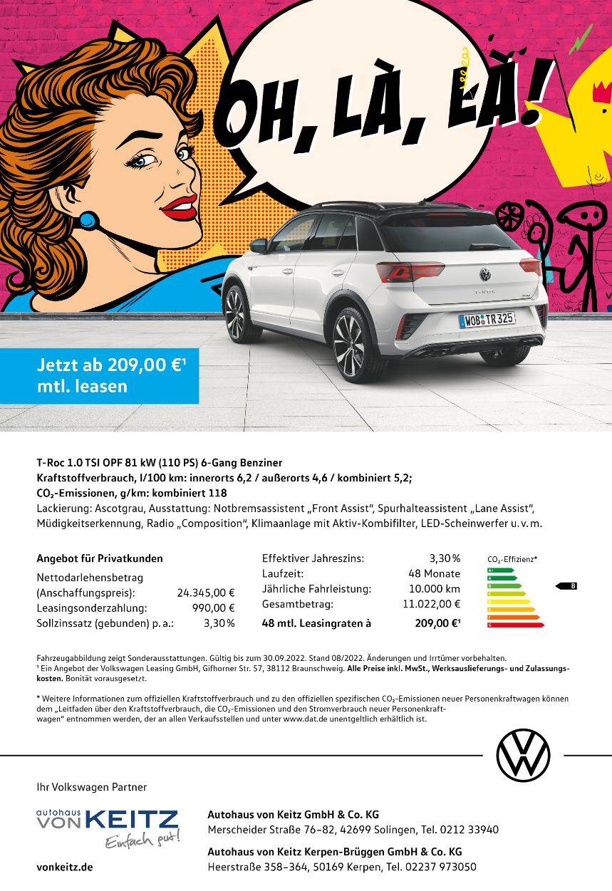 VW Privat T-Roc       Benziner