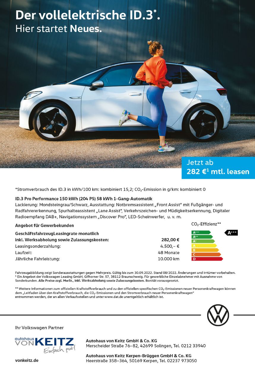 Gewerbe VW     Elektro ID.3
