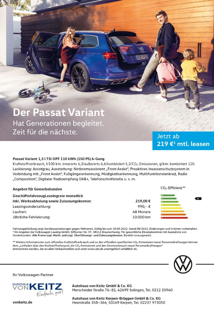 Gewerbe VW Passat Variant