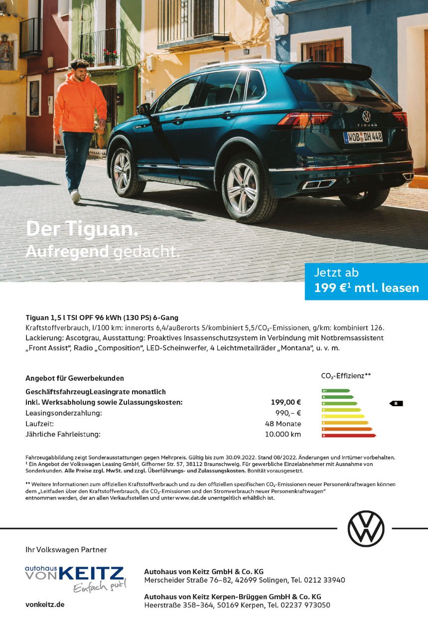 Gewerbe VW   Tiguan aufregend gedacht
