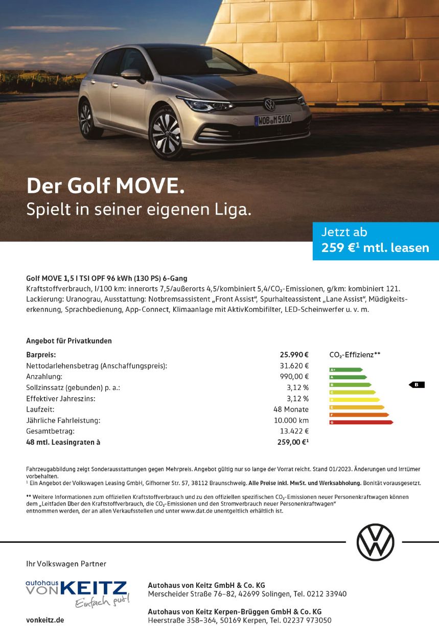 Privat VW Golf Move   Von Keitz