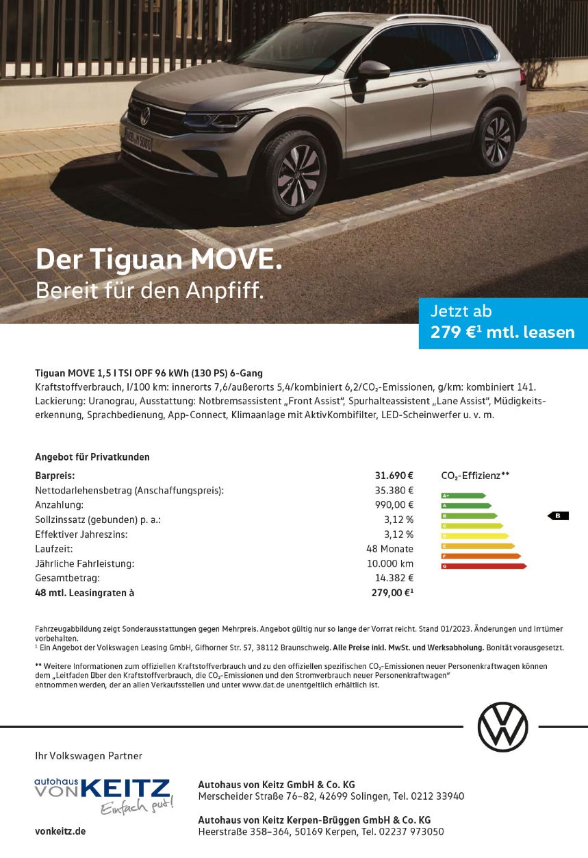 Privat VW Tiguan Move   Von Keitz