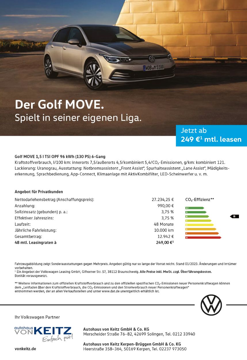 Privat VW Golf Move.....von Keitz