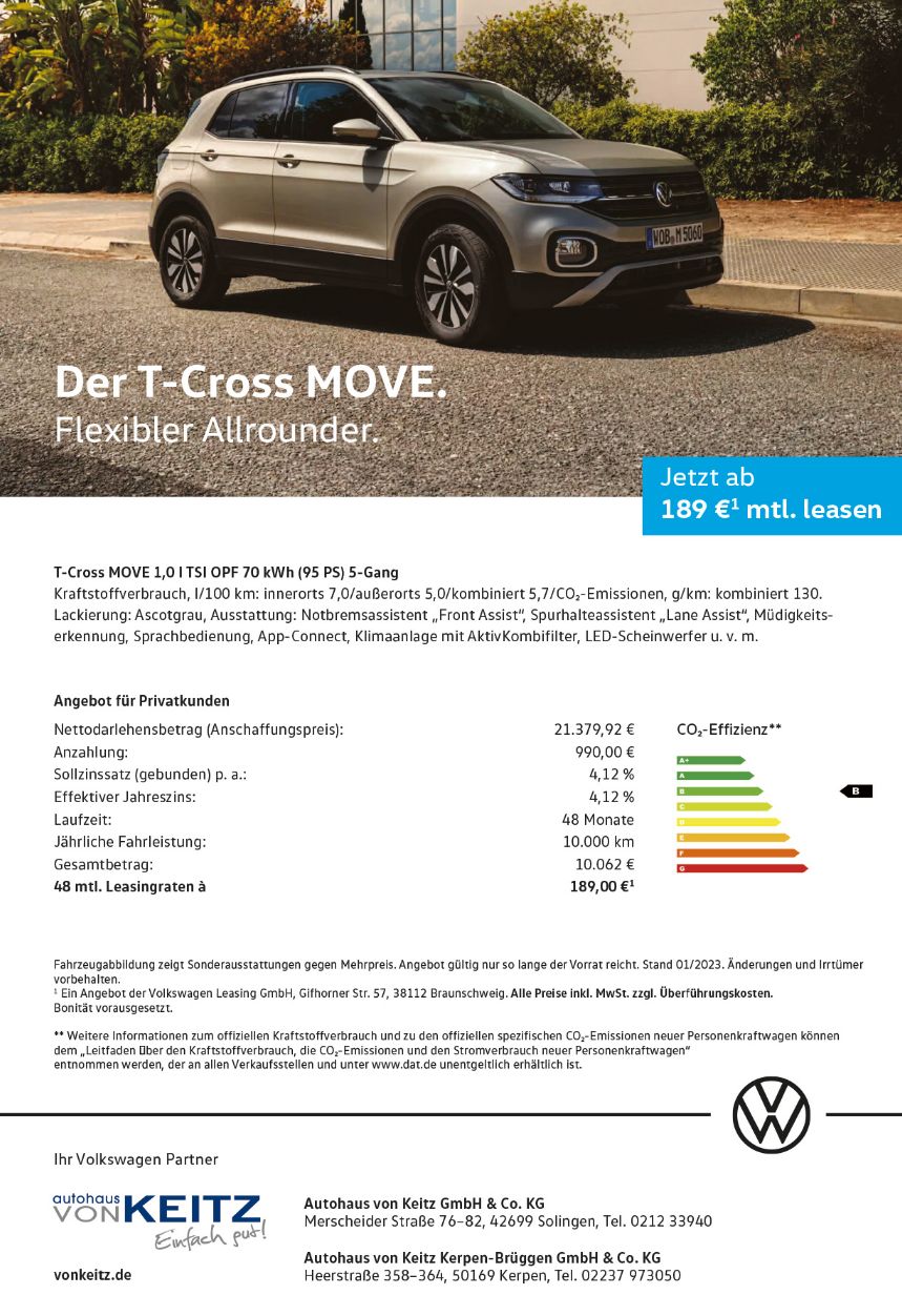 Privat VW T-Cross Move von Keitz